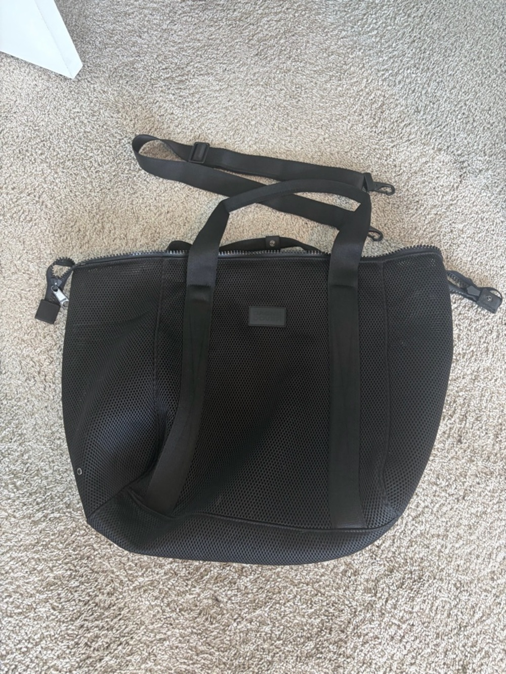Dagne Dover Black Landon XL Air Mesh Tote